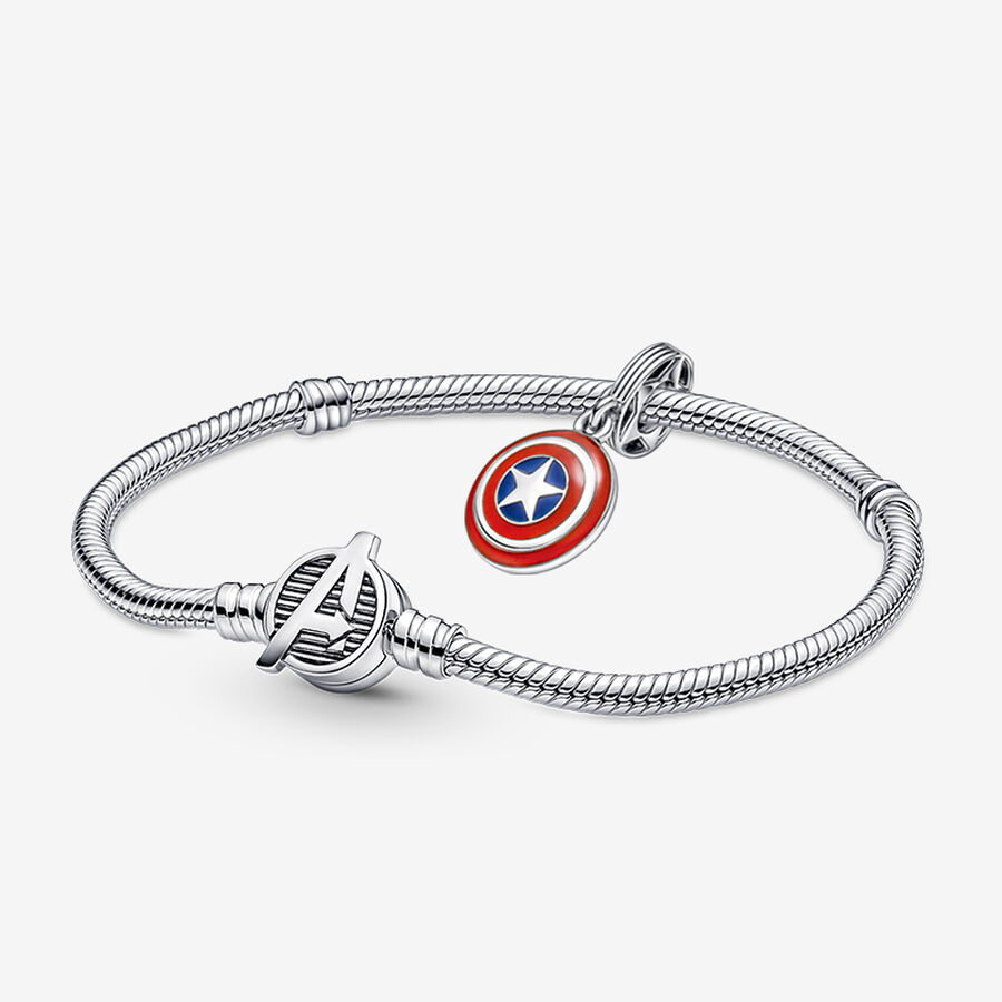 Bracelet composé Marvel The Avangers Bouclier de Captain America image number 0
